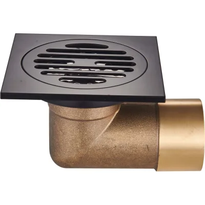 Трап для душа RAGLO 10x10 см, черный R605.10.06