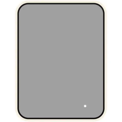 Зеркало Aquanet Контур, 600×800 мм, LED, ТХ, цвет черный (367649) 00367649
