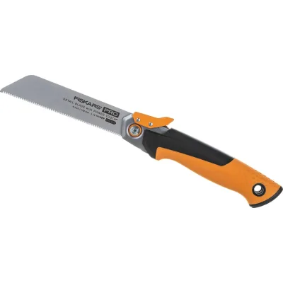 Пила Fiskars тяговая складная PowerTooth 150 мм, 19 зубьев на дюйм 1062932