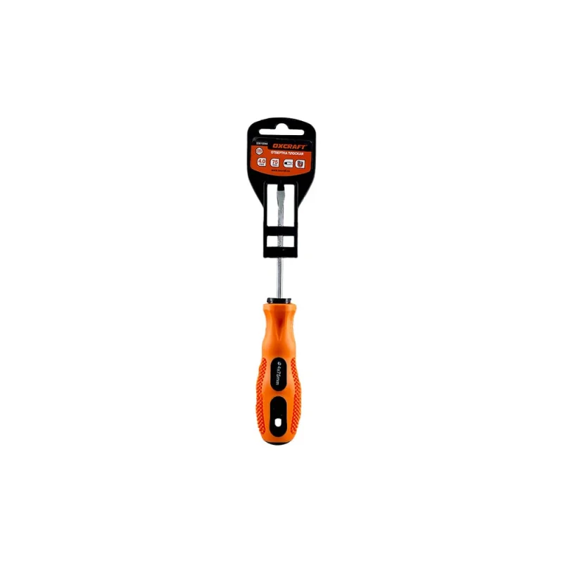Отвертка плоская с магнитным наконечником OXCRAFT SL4 75мм 33015044