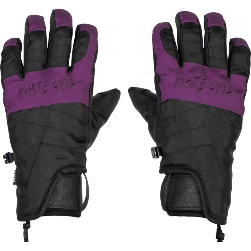 Перчатки зимние White Owl Pro gloves WMNS, размер M, черный c пурпурным W113432
