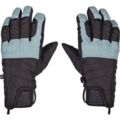 Перчатки зимние White Owl Pro gloves WMNS, размер S, черный c голубым W113434