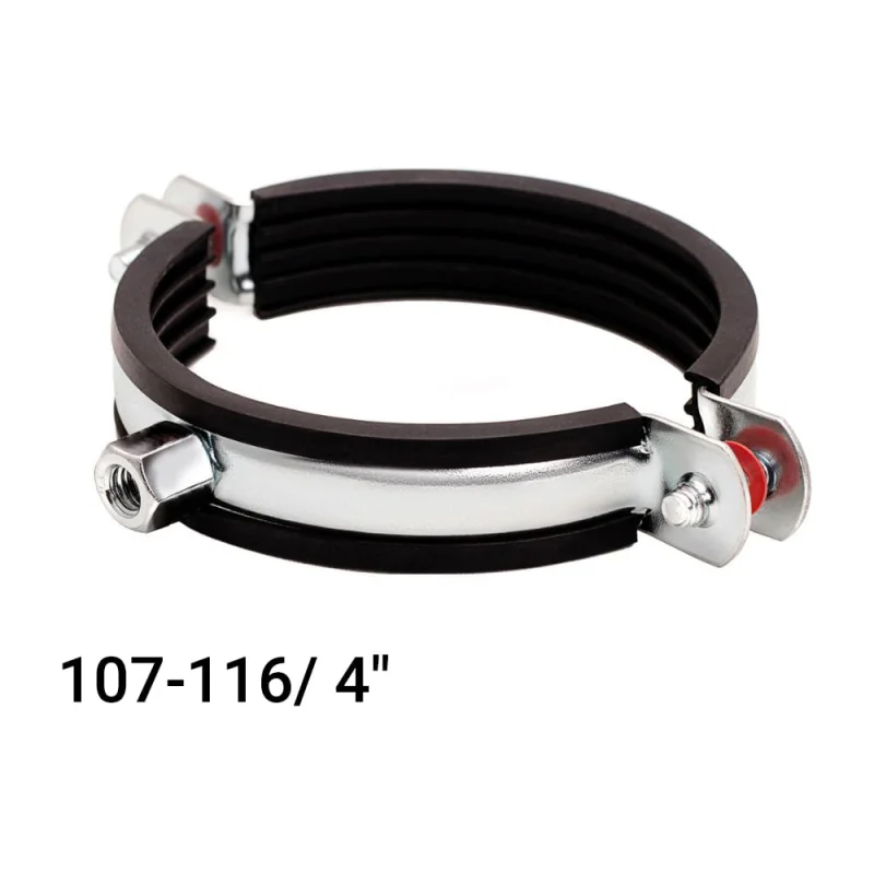 Хомут с EPDM уплотнителем UWS 107-116 мм, 4 с комбинированной гайкой М8 М10 10 шт 1307741