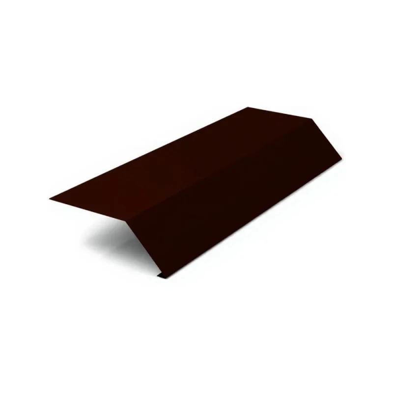 Планка карнизная МЕТАЛЛИК И КО 65x100x2000, Оц 0.40, RAL 8017, в пленке О0000051328