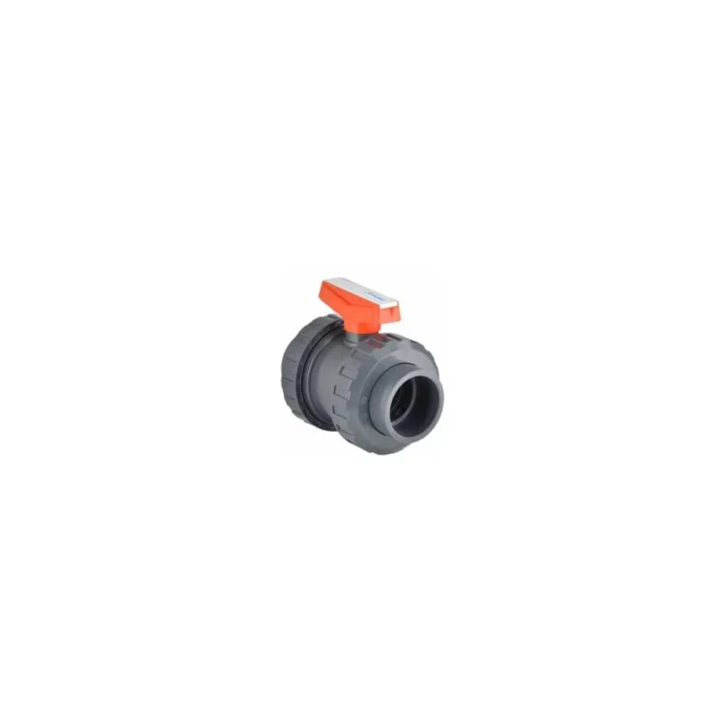 Кран шаровой PIMTAS ПВХ 63 под клей, PTFE/VITON, Турция 234 00 063 2 ТСК0006П_В