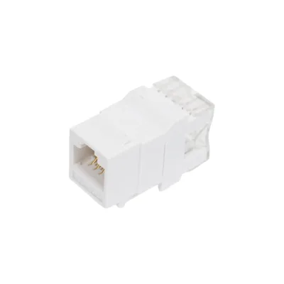 Вставка Degree Keystone Cabeus Jack RJ-45(8P8C), 180 градусов, категория 5e, Dual IDC (110&Krone type), белая KJ-RJ45-Cat.5e-180