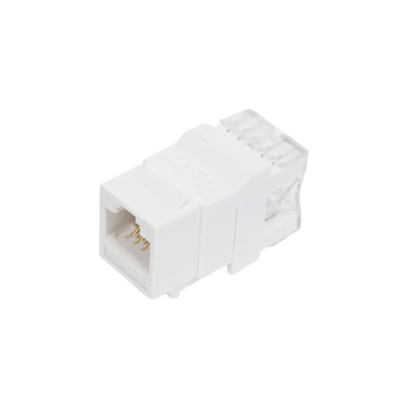 Вставка Degree Keystone Cabeus Jack RJ-45(8P8C), 180 градусов, категория 5e, Dual IDC (110&Krone type), белая KJ-RJ45-Cat.5e-180