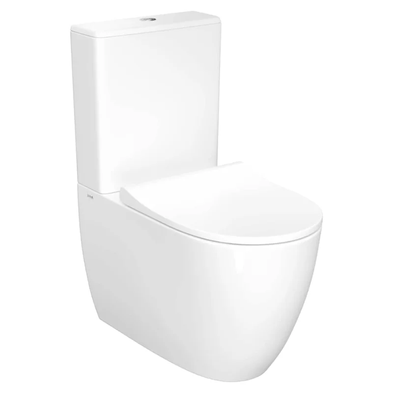 Напольный безободковый пристенный унитаз VITRA Sento Rim-ex BTW 9830B003-7203