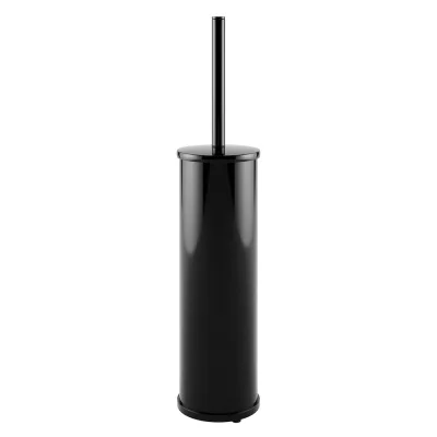 Ершик для унитаза WasserKraft напольный металл/пластик черный глянец (K-1027PB)
