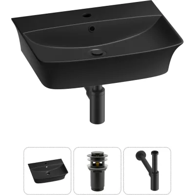 Комплект Wellsee 3 в 1 Lavinia Boho Bathroom Sink накладная/подвесная раковина 55x42 см 20216797R