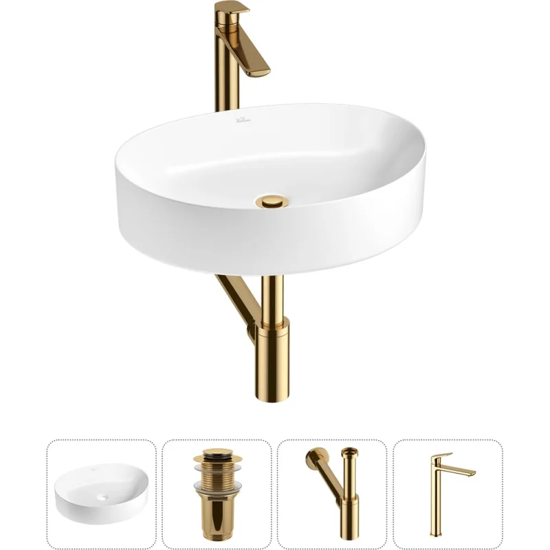 Набор Wellsee 4 в 1 Belle Spa 2.0 накладная раковина 50x38 см 20212587R