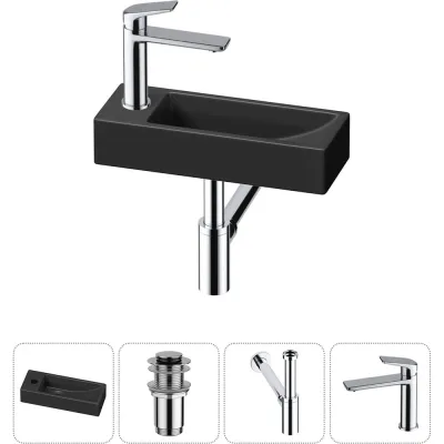 Комплект Wellsee 4 в 1 Lavinia Boho Bathroom Sink накладная/подвесная раковина 38x14 см 20215931R