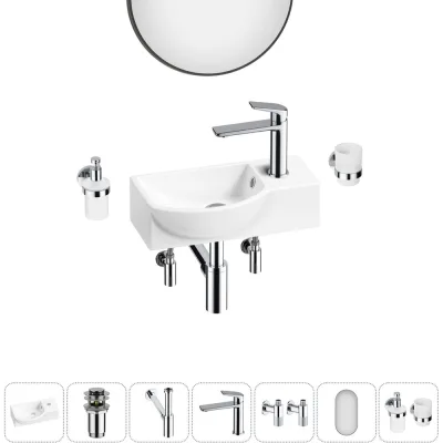 ΠΠΎΠΌΠΏΠ»Π΅ΠΊΡ Wellsee 7 Π² 1 Lavinia Boho Bathroom Sink Π½Π°ΠΊΠ»Π°Π΄Π½Π°Ρ/ΠΏΠΎΠ΄Π²Π΅ΡΠ½Π°Ρ ΡΠ°ΠΊΠΎΠ²ΠΈΠ½Π° 40x23 ΡΠΌ 20219615R