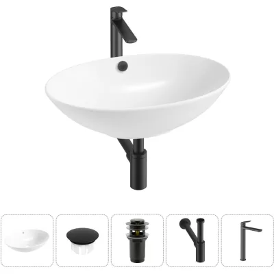 Набор Wellsee 5 в 1 Bliss накладная раковина 63x42 см 20217105R