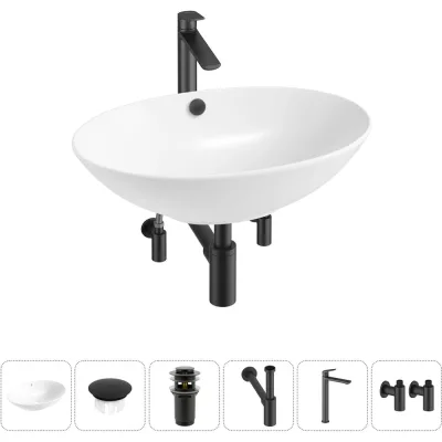 Набор Wellsee 6 в 1 Bliss накладная раковина 63x42 см 20217164R