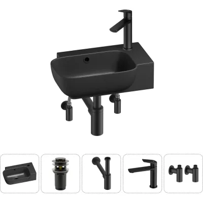 Комплект 5 в 1 Lavinia Boho Bathroom Sink накладная/подвесная раковина 40x24 см состоит 20216383R