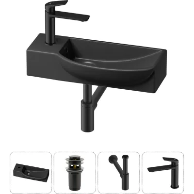 Комплект Wellsee 4 в 1 Lavinia Boho Bathroom Sink накладная/подвесная раковина 50x24 см 20216156R