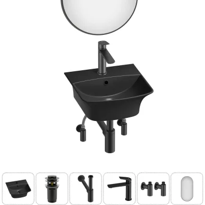 ΠΠΎΠΌΠΏΠ»Π΅ΠΊΡ Wellsee 6 Π² 1 Lavinia Boho Bathroom Sink Π½Π°ΠΊΠ»Π°Π΄Π½Π°Ρ/ΠΏΠΎΠ΄Π²Π΅ΡΠ½Π°Ρ ΡΠ°ΠΊΠΎΠ²ΠΈΠ½Π° 35x36 ΡΠΌ 20219956R
