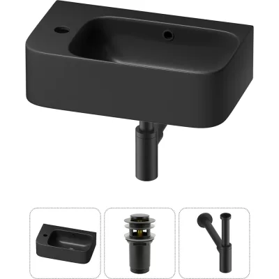 Комплект 3 в 1 Wellsee Bathroom Sink накладная/подвесная раковина 45x27 см, состоит 20216489R