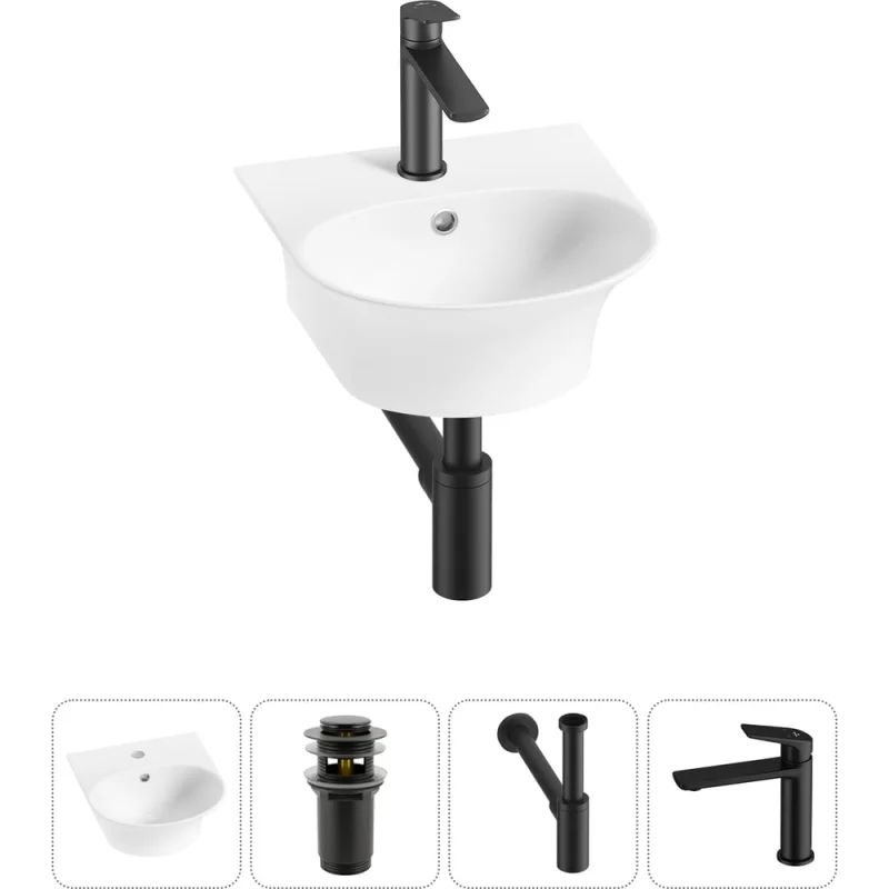 ΠΠΎΠΌΠΏΠ»Π΅ΠΊΡ 4 Π² 1 Wellsee Lavinia Boho Bathroom Sink Π½Π°ΠΊΠ»Π°Π΄Π½Π°Ρ/ΠΏΠΎΠ΄Π²Π΅ΡΠ½Π°Ρ ΡΠ°ΠΊΠΎΠ²ΠΈΠ½Π° 34x36 ΡΠΌ 20216646R