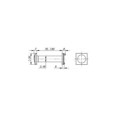 Дверной глазок PALIDORE GL 70130/16 Black черный 98761039