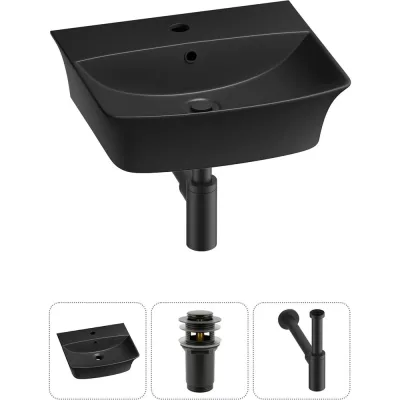 Комплект Wellsee 3 в 1 Lavinia Boho Bathroom Sink накладная/подвесная раковина 45x40 см 20216769R