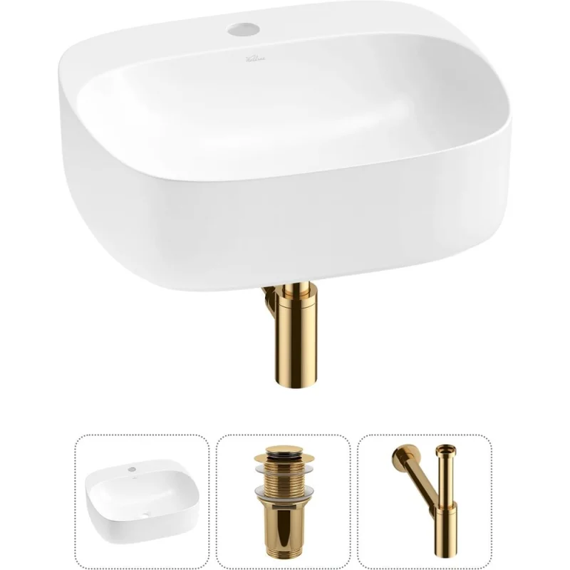 Набор Wellsee 3 в 1 Ideal накладная раковина 50x42 см 20214133R