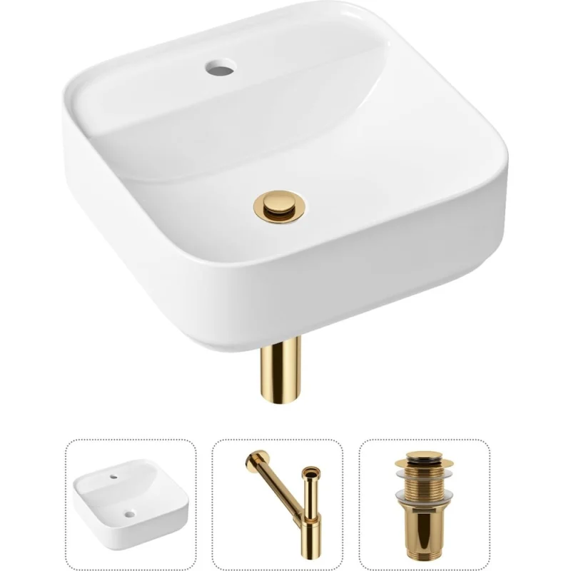 Накладная раковина для ванной Lavinia Boho Bathroom Sink Slim в комплекте 3 в 1 21520279