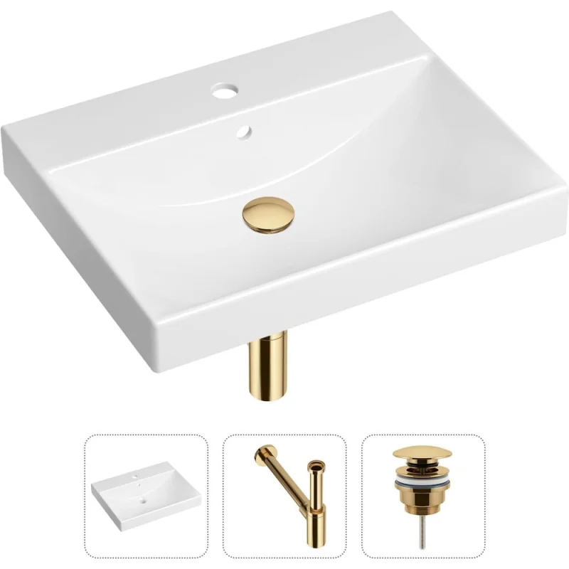 Врезная раковина для ванной Lavinia Boho Bathroom Sink в комплекте 3 в 1 21520551