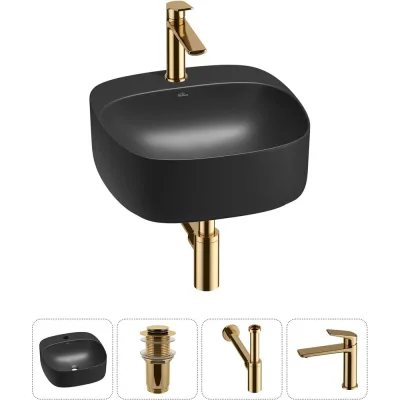 Набор Wellsee 4 в 1 Ideal накладная раковина 42x42 см 20214151R
