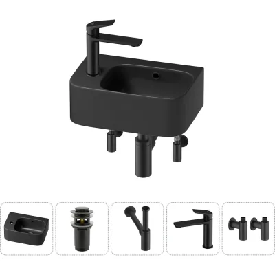 Комплект 5 в 1 Wellsee Bathroom Sink накладная/подвесная раковина 37x25 см состоит 20216551R