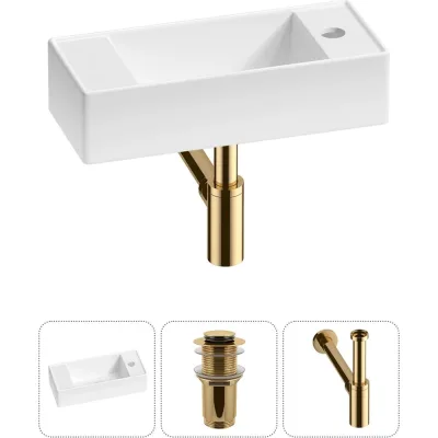 Комплект Wellsee 3 в 1 Lavinia Boho Bathroom Sink накладная/подвесная раковина 43x18 см 20216251R