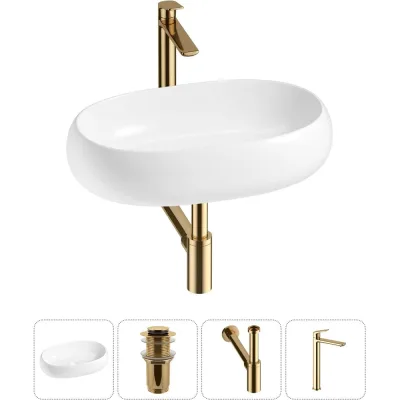 ΠΠΎΠΌΠΏΠ»Π΅ΠΊΡ Wellsee 4 Π² 1 Lavinia Boho Bathroom Sink Π½Π°ΠΊΠ»Π°Π΄Π½Π°Ρ ΡΠ°ΠΊΠΎΠ²ΠΈΠ½Π° 56x33 ΡΠΌ 20215089R
