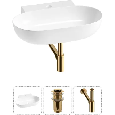 Комплект Wellsee 3 в 1 Lavinia Boho Bathroom Sink накладная/подвесная раковина 58x40 см 20215133R