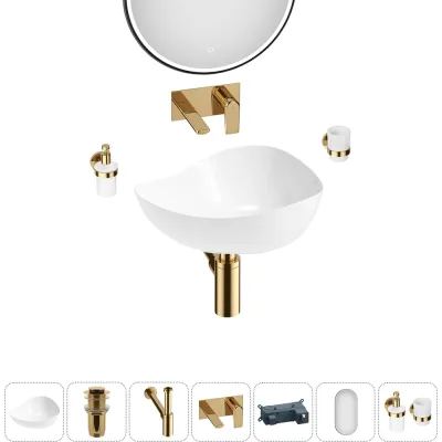 Набор Wellsee 6 в 1 Nexus Flex накладная раковина 50x39 см 32340200 20218641R