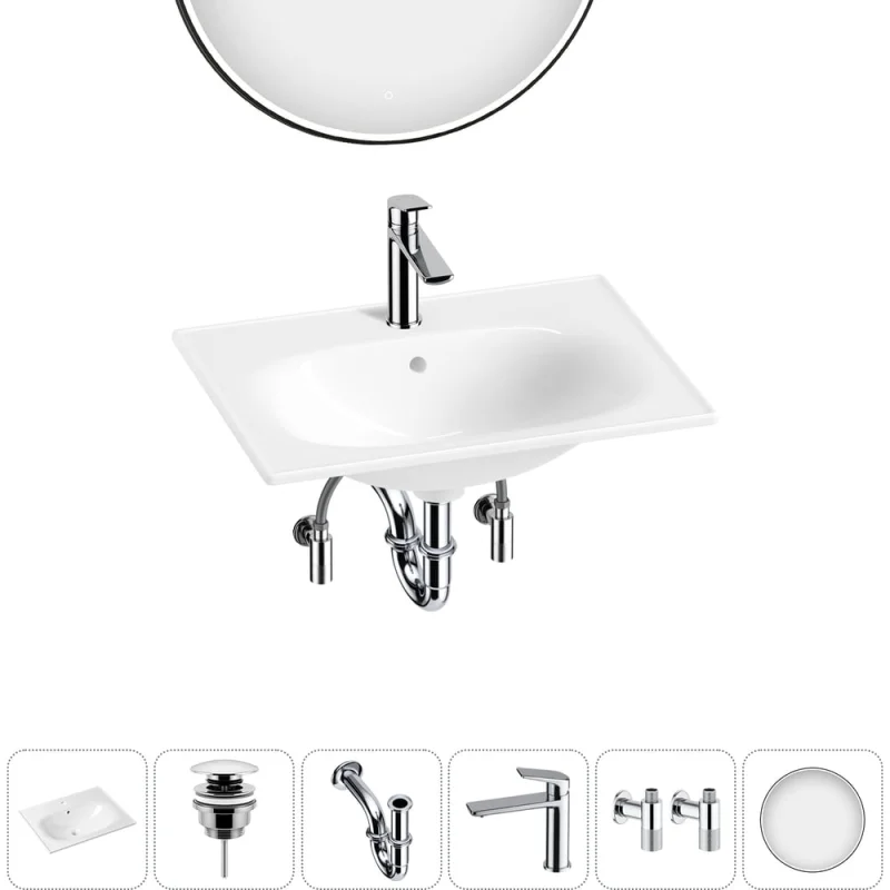 Врезная раковина для ванной Lavinia Boho комнаты Bathroom Sink в наборе 6 в 1 20217607R
