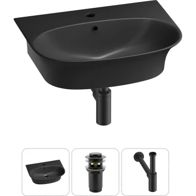 Комплект 3 в 1 Wellsee Lavinia Boho Bathroom Sink накладная/подвесная раковина 55x43 см 20216713R