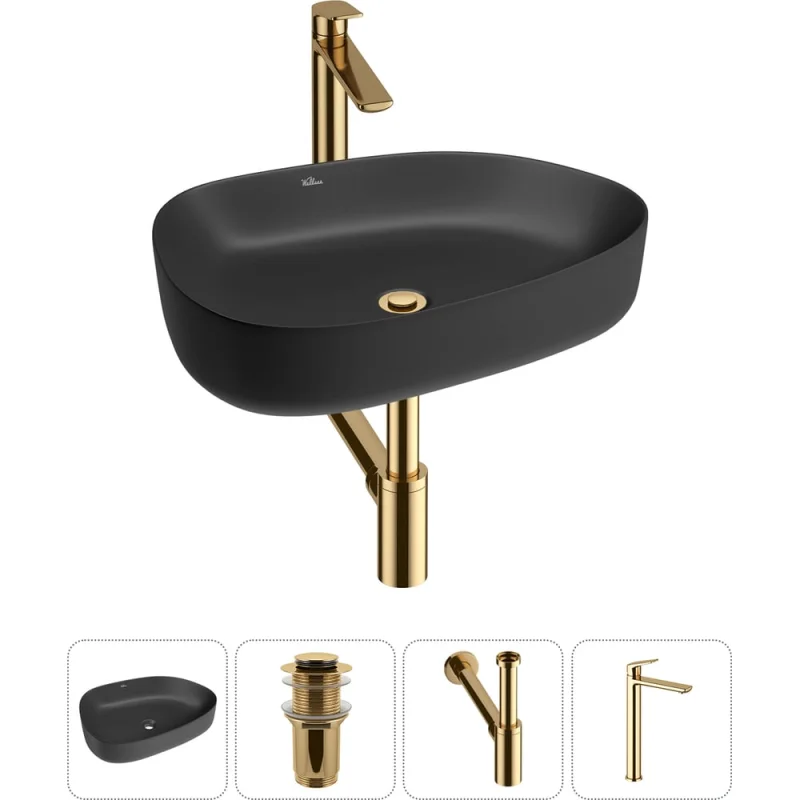 Набор Wellsee 4 в 1 Belle Spa 3.0 накладная раковина 55x40 см 20212741R
