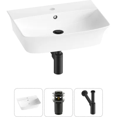 Комплект Wellsee 3 в 1 Lavinia Boho Bathroom Sink накладная/подвесная раковина 55x42 см 20216782R