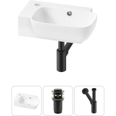 Комплект Wellsee 3 в 1 Lavinia Boho Bathroom Sink накладная/подвесная раковина 40x24 см 20216390R
