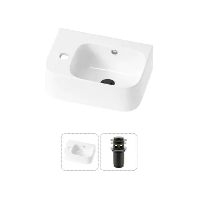 Комплект Wellsee 2 в 1 Lavinia Boho Bathroom Sink накладная/подвесная раковина 37x25 см 20216526R