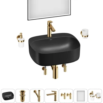 Набор Wellsee 7 в 1 Ideal накладная раковина 50x42 см 20218720R