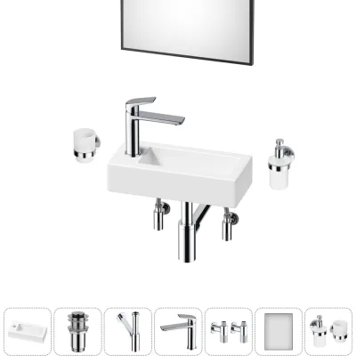 ΠΠΎΠΌΠΏΠ»Π΅ΠΊΡ 7 Π² 1 Wellsee Bathroom Sink Π½Π°ΠΊΠ»Π°Π΄Π½Π°Ρ/ΠΏΠΎΠ΄Π²Π΅ΡΠ½Π°Ρ ΡΠ°ΠΊΠΎΠ²ΠΈΠ½Π° 37x18 ΡΠΌ ΡΠΎΡΡΠΎΠΈΡ 20219531R