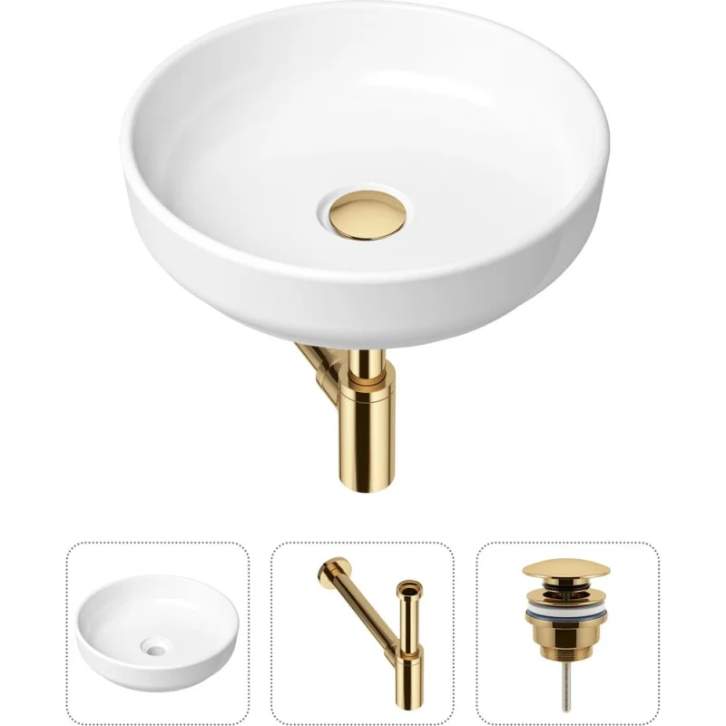 Накладная раковина для ванной Lavinia Boho Bathroom Sink Slim в комплекте 3 в 1 21520172