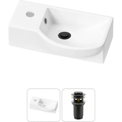 Комплект Wellsee 2 в 1 Lavinia Boho Bathroom Sink накладная/подвесная раковина 40x23 см 20216022R