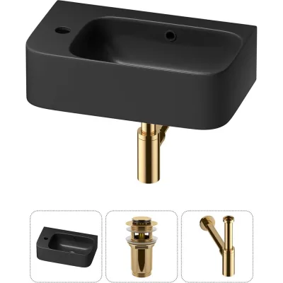 Комплект Wellsee 3 в 1 Lavinia Boho Bathroom Sink накладная/подвесная раковина 45x27 см 20216490R