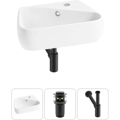 Комплект Wellsee 3 в 1 Lavinia Boho Bathroom Sink накладная/подвесная раковина 44x27 см 20216614R