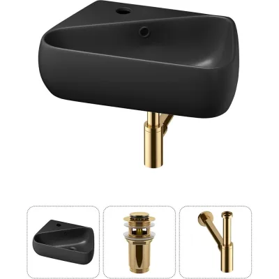 Комплект Wellsee 3 в 1 Lavinia Boho Bathroom Sink накладная/подвесная раковина 44x27 см 20216602R