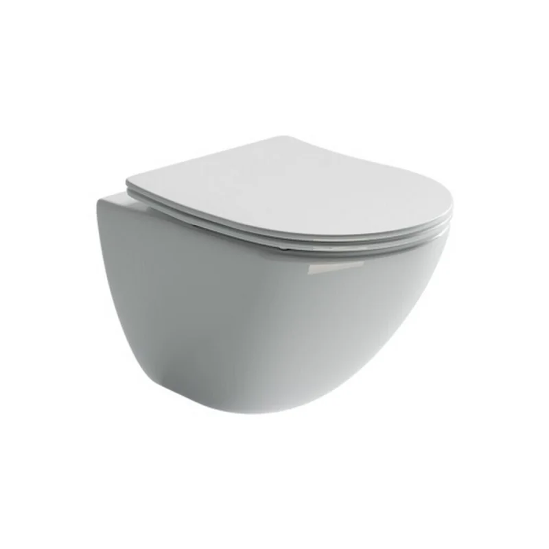 Подвесной унитаз Ceramicanova MONO Rimless с крепежом, с сиденьем-крышкой с микролифтом CN1905