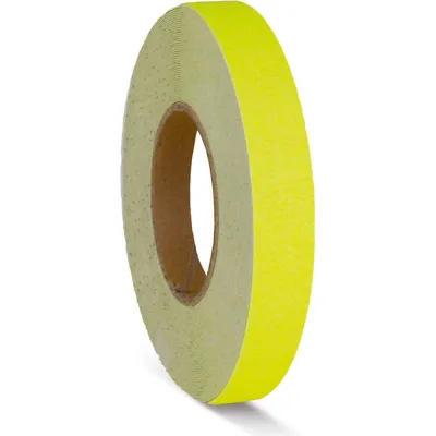 Противоскользящая лента абразив 60 Grit, сигнально-желтая, износостойкость 250 тыс. шагов, 25 мм x 18,3 м Mehlhose GmbH MAHR025183